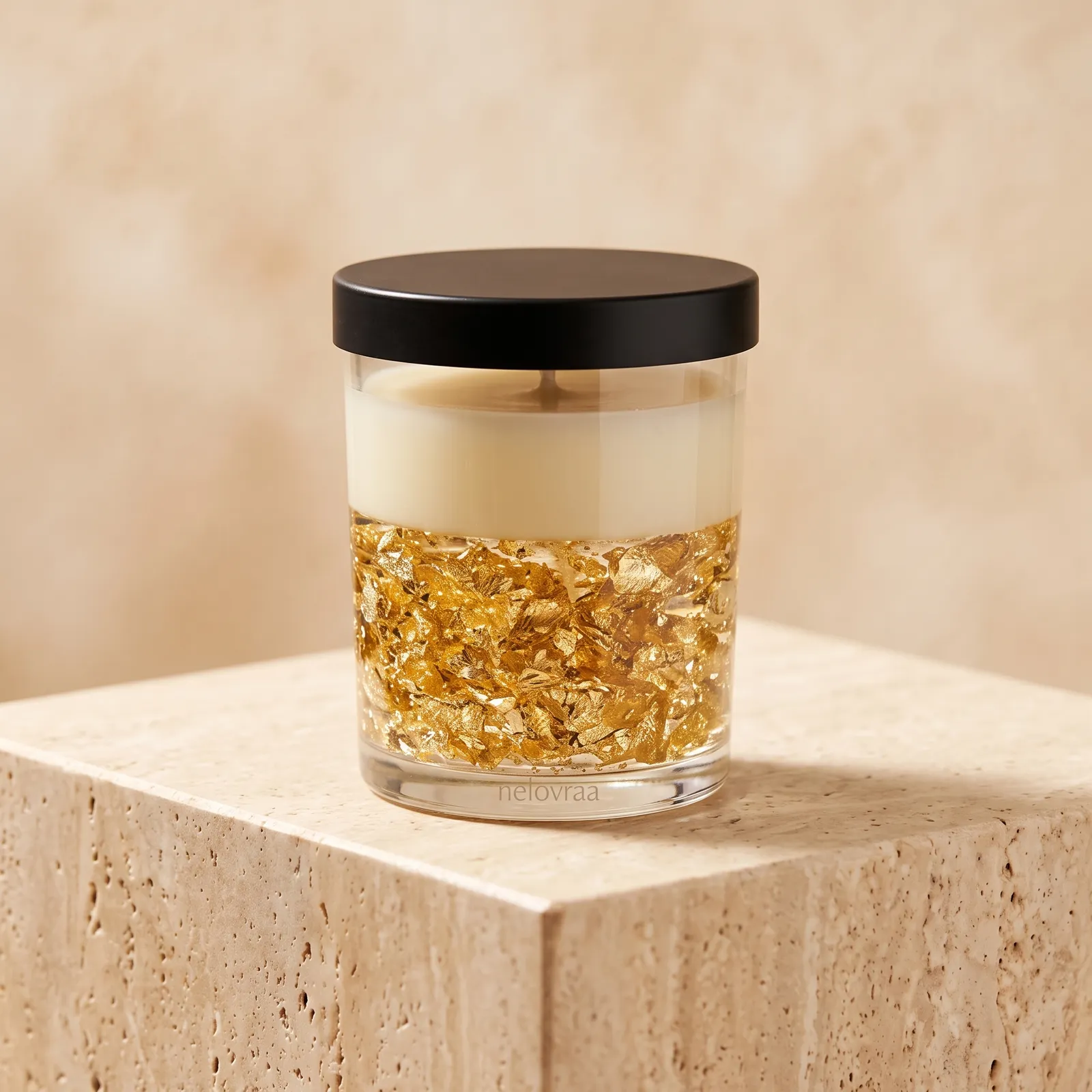 Nelovraa Aureum Dual-Layer Artisanal Soy Candle (170g)